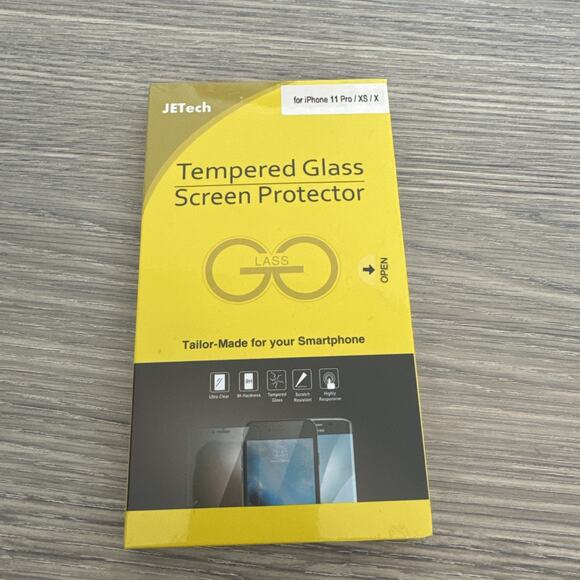 jetech tempered glass ipro 11 pro max/XS max New sealed - Picture 1 of 3